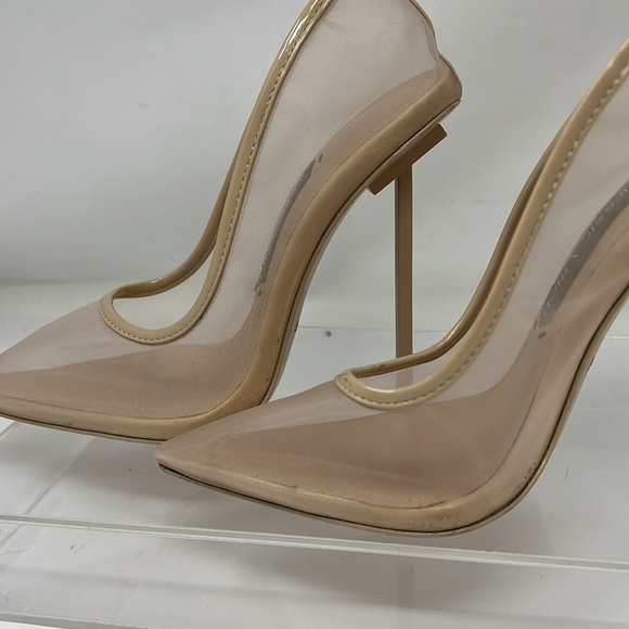 Jessica Rich Sz 37 US 7 Nude Mesh Pump - Picture 9 of 9